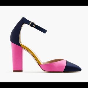 J.crew colorblock heel size 8